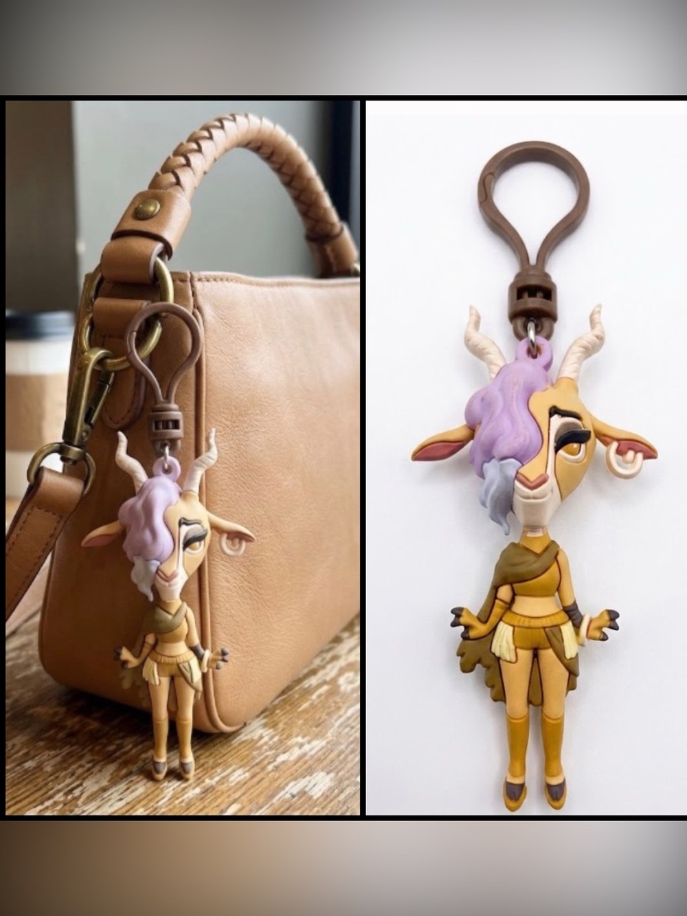 Zootopia 2 3D Mystery Disney PVC Bag Charm Clip Blind Gazelle Collectible